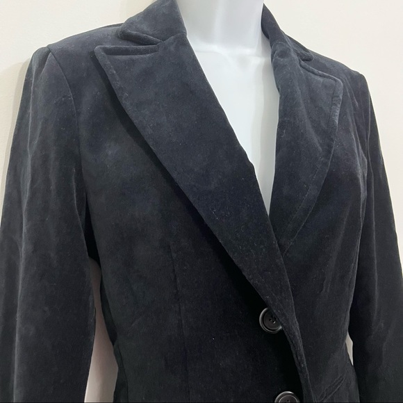 Black Velour Blazer Jacket by Express is NWT. Size 4 - Picture 5 of 12